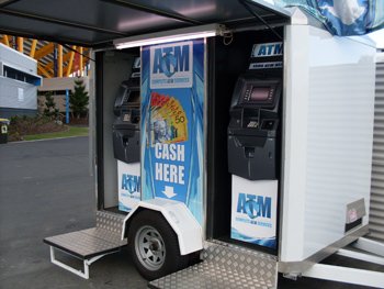 Mobile ATM trailer